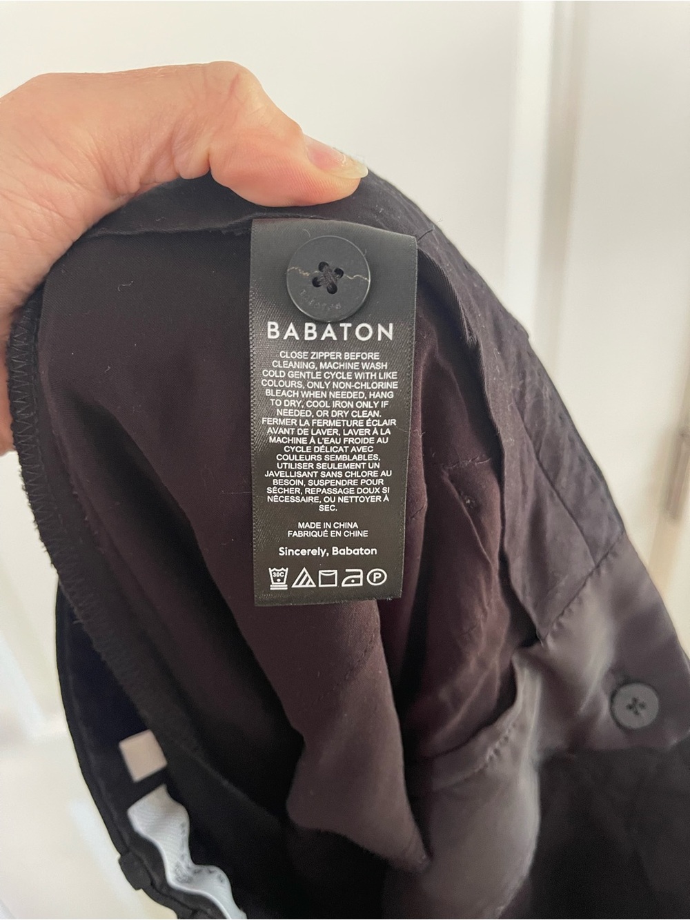 Babaton Black Pleated Trousers - 6 - Picture 8 of 9
